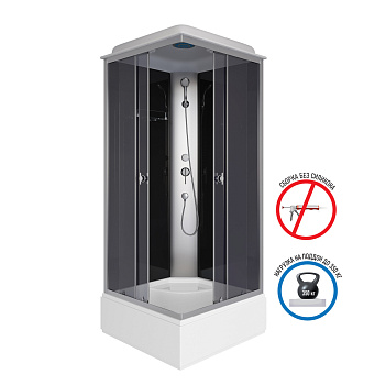 Душевая кабина Niagara Eco E90/26Q/TN 90х90 квадратная с крышей ориентация универсальная